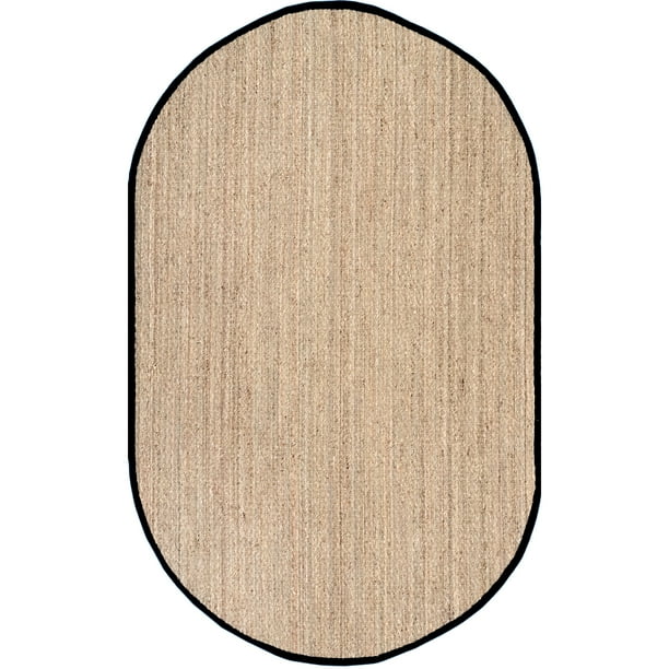 nuLOOM Elijah Seagrass with Border Area Rug