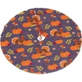 thumbnail image 3 of Thanksgiving Christmas Tree Skirt 36", Pumpkin Turkey Tree Skirts Mat for Holiday Home Farmhouse Party Tree Decorations Indoor Outdoor.Thanksgiving Day Turkey Pumpkin, 3 of 5