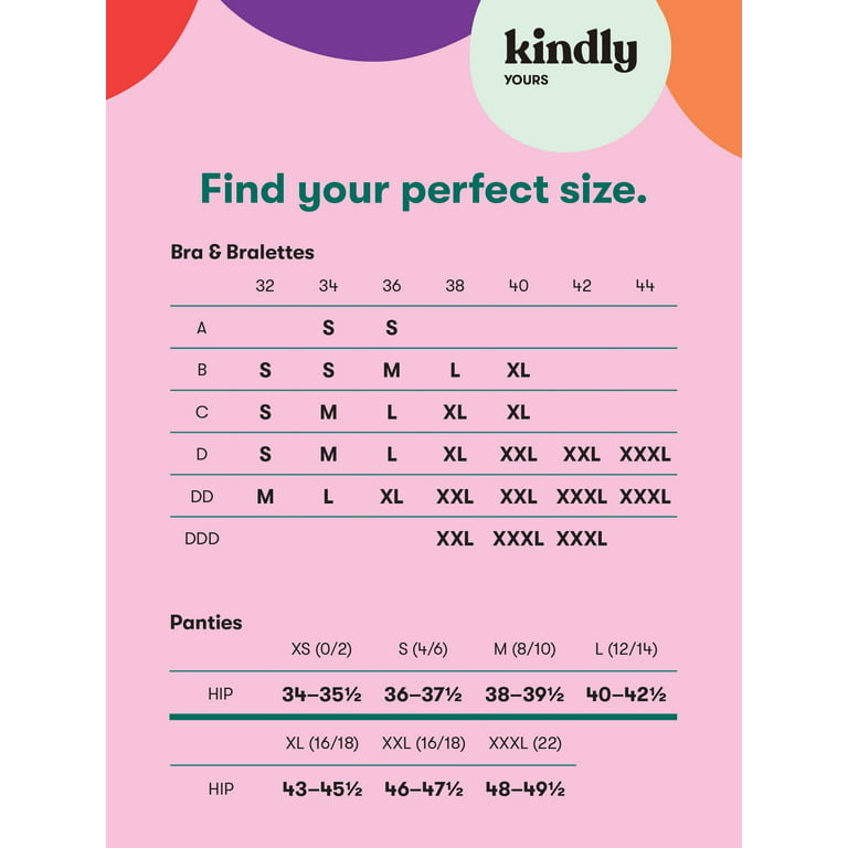 Kindly Yours Women's Seamless Hipster Underwear 3-Pack, Sizes XS to XXXL