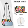thumbnail image 4 of FORMRS Mini Crossbody Bag for Women Adjustable Rope Shoulder Casual Phone Purse, Pink Floral Blooms, 4 of 7