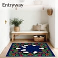 thumbnail image 3 of ODIKA 8'x10' Machine Washable Non-Slip Area Rug, Enchanted Polar Night Antarctic Celebration Underfoot High Traffic Rug with Pad, Blue, 639022, 3 of 8