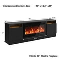 thumbnail image 2 of 1 Particleboard, Led Light Strip 70 Inch Hollow Tv Cabinet 1, 2 of 9