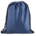 thumbnail image 3 of Soft Texture Drawstring Backpack - Quick Access Zipper Pocket, 3 of 3