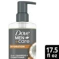 thumbnail image 2 of Dove Men+Care 2-in-1 Shampoo + Conditioner for Men Ginger & Coconut Oil, 17.5 oz ( 3 Pack ), 2 of 8