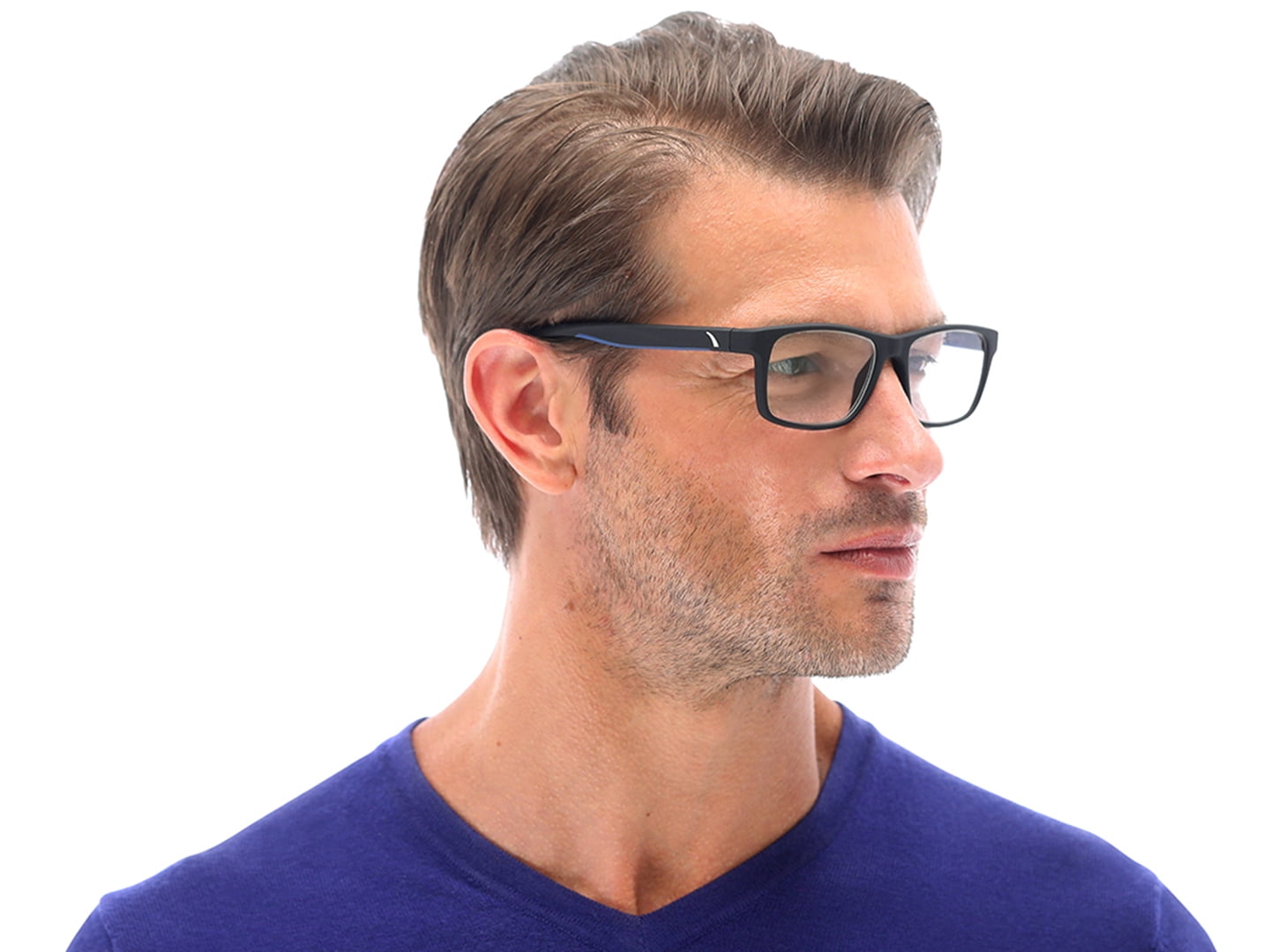 SAV Sportex Reading Glasses, Rectangular Frame, AR4163, +1.75, Blue