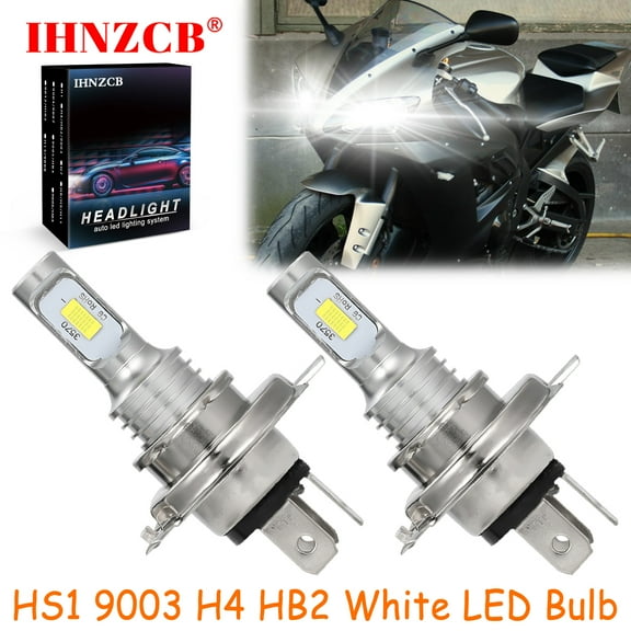 IHNZCB for Yamaha YZF R1 1998-03 YZF R6 1999-2002 - 2X HS1 9003 H4 HB2 LED Headlights Bulb 50W White YTB,Motorcycle Light,Y138