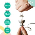 thumbnail image 2 of I Like That Lamp 8 Ft Silver Lamp Cord, Vinyl Covered Replacement Electrical Wire, DIY Repair for Table & Floor Lighting Fixtures, Polarized Molded Plug, UL Listed, 300 Volts, Safe in USA, 2 of 9