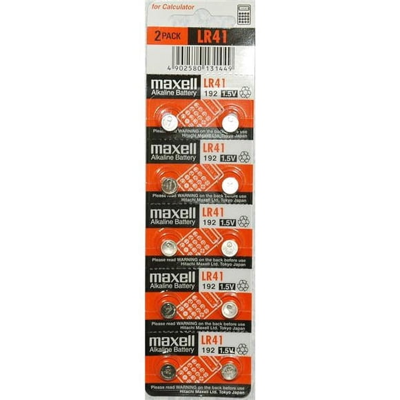Maxell LR41 - 192 Alkaline Button Battery 1.5V - 10 Pack + 30% Off!
