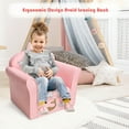 thumbnail image 3 of Gymax Kids Mermaid Sofa Children Armrest Couch Upholstered Chair Toddler Furniture, 3 of 10