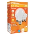 thumbnail image 2 of 3005227 LED A19 E26 SW 40W Sylvania Natural A19 E26 (Medium) LED Bulb Soft White 40 W (Pack of 1), 2 of 2