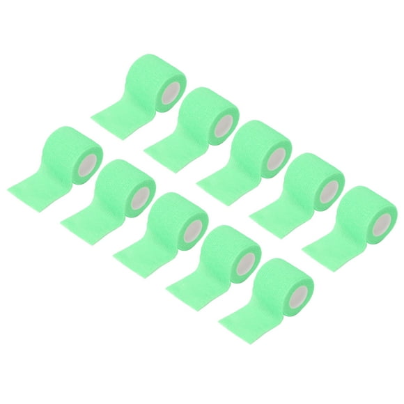 Bandage Wrap, Wide Application Disposable Antislip Self Adhesive Bandage Wrap Clean Breathable Hand Tearing For Sports For Wound Dressing Green