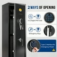 thumbnail image 4 of BlackSmith Keypad 6 Rifle Safe Long Gun Safe for Home Rifles Pistols Quick Access Gun Safe for Rifles and Shotguns with Keys and Keypad Wall Mount Hidden Gun Cabinet for Home with Pistol Rack Pockets, 4 of 10