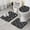 Black Halloween Bat, variant on Black Cat Pumpkin Halloween Pattern Bathroom Rugs Sets 3 Piece,Toilet Cover Set,Absorbent Non Slip Bathroom Mats Sets with U-Shaped Contour Rug Toilet Rug Set