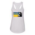 thumbnail image 2 of Support Ukrainian Flag Zelensky RESIST Ladies Racerback Tank Top, White, Small, 2 of 4