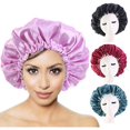 thumbnail image 2 of Gorro de dormir de 3 piezas, gorro de satén, gorro de noche, turbantes de pelo suave para dormir BANYUO Hogar, 2 of 5