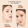 thumbnail image 2 of Liquid Foundation Color Changing Makeup Brightening Concealer Natural Ruddy Tender Long-Lasting Wear Temperature Adaptive Face Foundation for Women Daily Use Office Party, 2 of 4