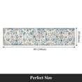 thumbnail image 2 of MeyJey 2'x8' Boho Runner Rug for Hallway, Non Slip Machine Washable Rug Distressed Vintage Floor Carpet for Bedroom Kitchen Laundry Room, Blue/Beige, 2 of 14