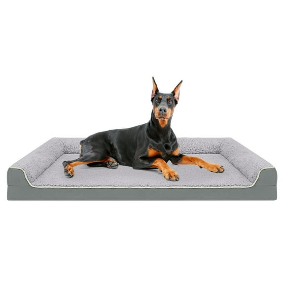 PayUSD Dog Bed for Large Medium Small Dogs Orthopedic Dog Sofa Bed Non Slip Pet Couch with Removable Washable Cover Supportive Egg Crate Foam S to XL
