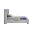 thumbnail image 6 of Meridian Furniture Penny Grey Boucle Fabric Twin Bed, 6 of 7