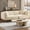 Beige, variant on YWEN 82.7" Modern Sofa, 3-Seater Upholstered Couch with Metal Legs, Luxury Deep Seats Cloud Curved Sofas, Minimalist Living Room Couches for Apartment, Home Office, Bedroom