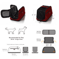 thumbnail image 4 of Sleepypod Air - Airline Approved Carrier and Crash-Tested Car Seat for Cats and Dogs up to 18 lbs. (Jet Black), 4 of 5