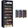 thumbnail image 1 of Zapatera De 9 Niveles Closet Plegable para Calzado Y Prendas De Vestir Estante Organizador Ajustable Armario Multiusos Mueble Rack Apilable Recamara, 1 of 7
