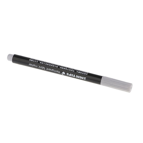 Marcador de pintura permanente para tela de 2 mm, ideal para camisetas, ropa, zapatos y grafitis. Gris