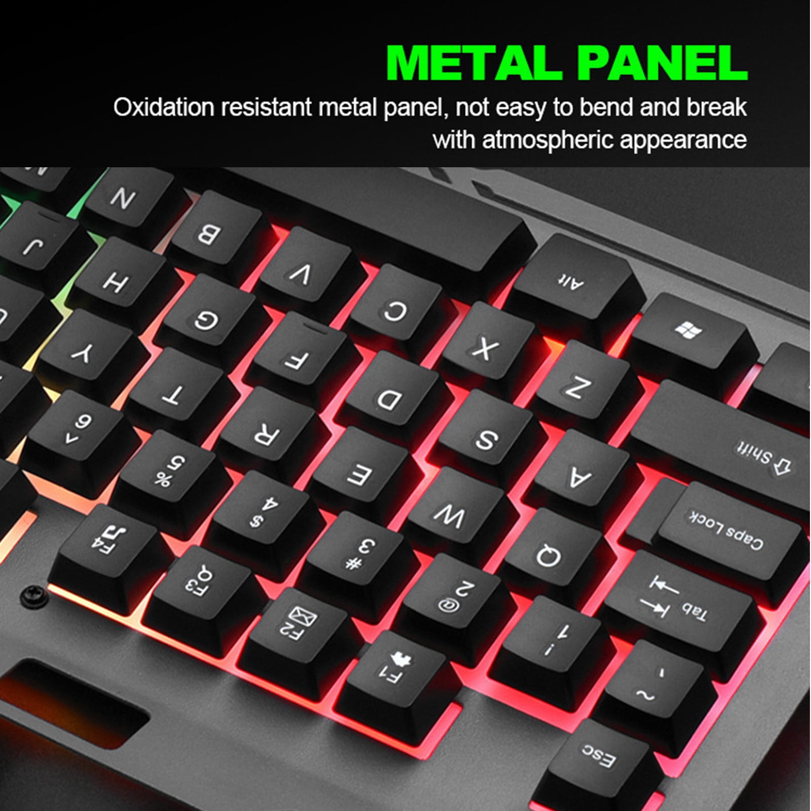 YZEGDCH Computer Mice Gaming wireless 2.4G keyboard and Mouse Set to computer Multimedia Gamer,Red