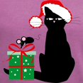 thumbnail image 3 of CafePress - Santa Cat &Amp; Mouse Women'S V Neck Dark T Sh - Women's V-Neck Dark T-Shirt, 3 of 4