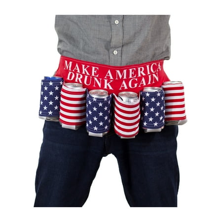 Ssw Cotton Belt - calhoun make america drunk again usa flag beer belt