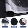 thumbnail image 5 of Topographic Mouse Pad, Gaming Mouse Pad, Extended Desk Pad 35.4x15.75in XXL Mouse Pad with Non-Slip Rubber Base, Abstract Mice Pad Desk Mat, Gray, 5 of 6