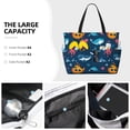thumbnail image 5 of Yiaed Ocean Floor Animals Print Large Capacity Beach Travel Bag - Waterproof Zipper Vacation Tote for Sandproof Storage, and Camping, 5 of 5