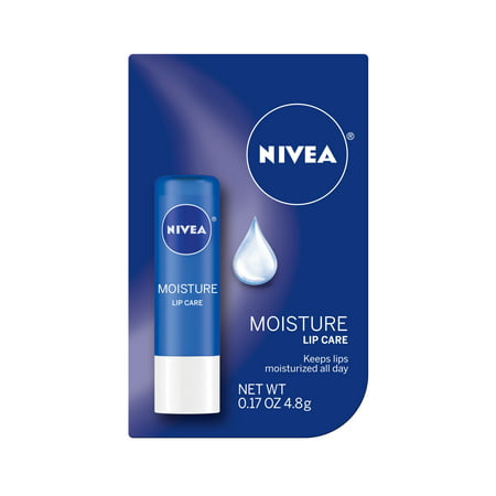 NIVEA Moisture Lip Care 0.17 oz. Carded Pack (Best Thing For Dry Lips)