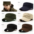 thumbnail image 2 of Xiao Hua Gorra de béisbol clásica de sarga plana unisex ajustable, estilo militar, de 56 a 60 cm (verde), 2 of 5