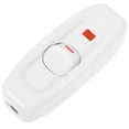 thumbnail image 1 of Phenofice 1Pack Table Lamp Switch Replacement Lamp Parts for Making Lamps White Plastic, 1 of 8