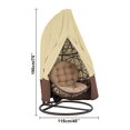 thumbnail image 5 of Funda para silla de huevo colgante, duradera, ligera, impermeable, funda para silla de columpio con cremallera, se adapta a la mayoría de los protectores contra el polvo para sillas de huevo de c, 5 of 5