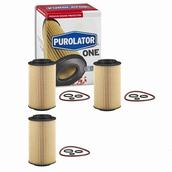 3 pc Purolator ONE PL25276 Engine Oil Filters for Oil Change Lubricant Filters Fits select: 1998-2005 MERCEDES-BENZ E, 2004-2008 CHRYSLER CROSSFIRE
