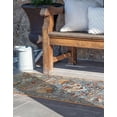 thumbnail image 2 of Unique Loom Outdoor Traditional Collection Area Rug - Heirloom (2' 7" x 12' Runner Multi/Beige), 2 of 8