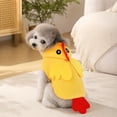 thumbnail image 5 of Dog Chicken Costume Soft Crystal Fleece Pet Hoodie，Adjustable Wrap Puppy Transformation Outfit for Small Medium Dogs, Halloween Party Cosplay Clothes, 5 of 6