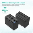 thumbnail image 3 of Batería FirstPower NP-F970 8900 mAh x2 con cargador USB para Sony, 3 of 7