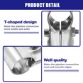thumbnail image 3 of Conector de tubería estructural Uxcell 20Pack, conector de abrazadera en T O.D.: 1"(25 mm), plateado, 3 of 7