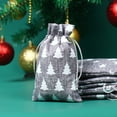 thumbnail image 2 of Big Sale ! ZBBMUYHGSA Home Textile Storage,Storage Case,Christmas Drawstring Pocket Snowflake Cotton Linen Gift Bag Linen Candy Storage Bag, 2 of 2