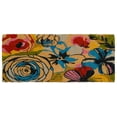 thumbnail image 5 of Fab Habitat Extra Thick Doormat - Handwoven, Durable - Natural Coir - Entryway, Front Door, Porch, Patio - Watercolor Floral Multicolor (24"x 57" Thick), 5 of 8