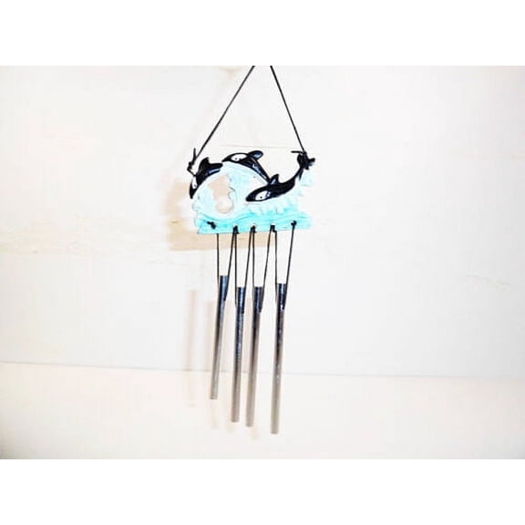 Wind Chimes Unique Metal Small Chime Ornament Orca Whales