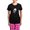 With Pink Pant, variant on CafePress - Skating Panda Pajamas - Women's Short Sleeve Print T-Shirt and Pants Dark Cotton Pajama Set