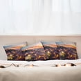 thumbnail image 7 of Ambesonne Colorful Throw Pillow Cover 4 Pack, Cityscape of Lisbon, 18", Brown, 7 of 7