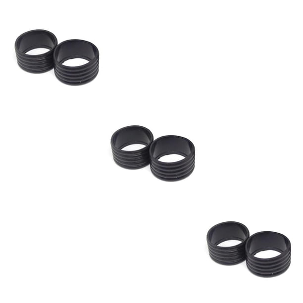 Soidarity 2 piezas agarre de raqueta anillo de goma mango Overgrip Fix bandas Kit agarre cinta Protector Universal profesional al aire libre Type1 NO1