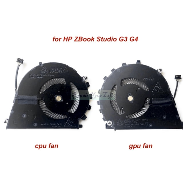 Laptop CPU GPU Cooling Fan For HP ZBook Studio G3 G4 Notebook PC FANS Cooler Radiator NS75C07-15C04 NS75C08-15C05 840960-001 NEW CPU GPU BOTH