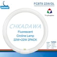 thumbnail image 3 of Bombilla fluorescente CHKADAWA FC8T9/DL 22W 6400K 1250lm, 3 of 8