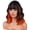 Black Orange, variant on 14 Inch Yellow Short Curly Wig With Bangs For Women